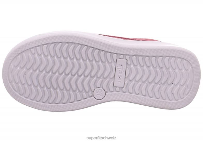 Kleinkinder hohe Turnschuhe 44B2D837 Superfit Cosmo – Sneaker hoch mit Reißverschluss Rosa