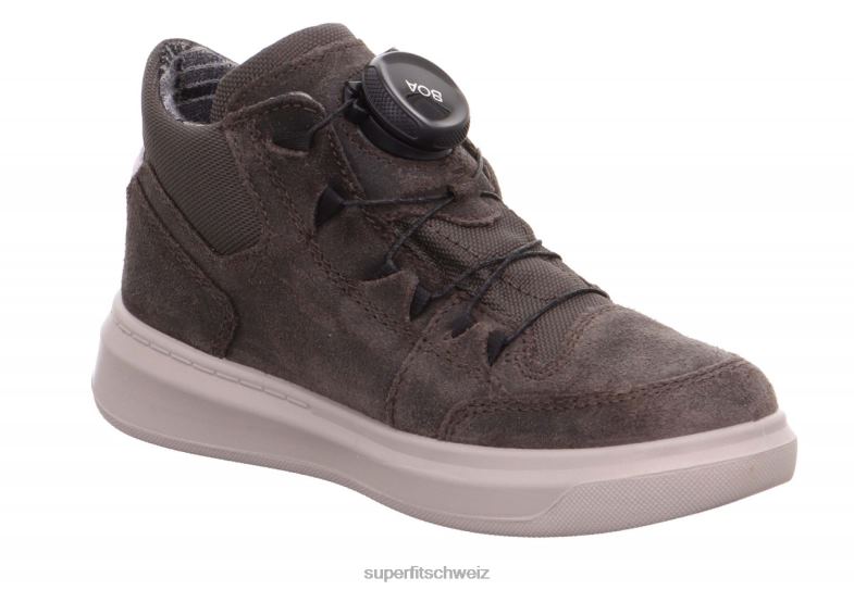 Kleinkinder hohe Turnschuhe 44B2D840 Superfit Cosmo – Sneaker hoch mit Boa-Fit-System braun