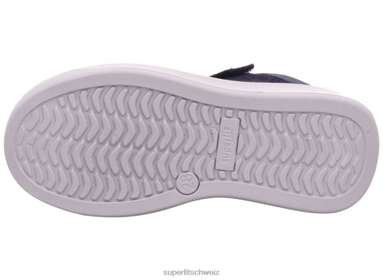 Kleinkinder hohe Turnschuhe 44B2D841 Superfit Cosmo - Sneaker hoch mit Klettverschluss Blau