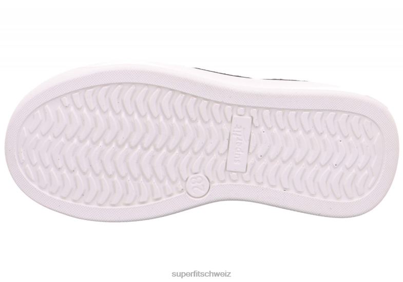 Kleinkinder hohe Turnschuhe 44B2D842 Superfit Cosmo – Sneaker hoch mit Reißverschluss Schwarz