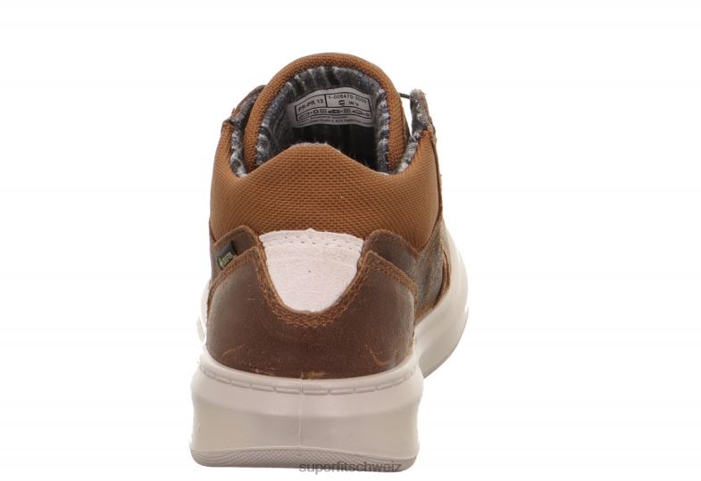 Kleinkinder hohe Turnschuhe 44B2D843 Superfit Cosmo – Sneaker hoch mit Boa-Fit-System braun
