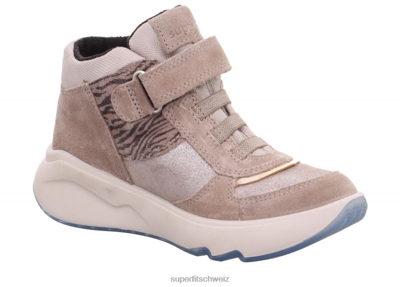 Kleinkinder hohe Turnschuhe 44B2D851 Superfit Melodie - Sneaker hoch mit Klettverschluss Beige