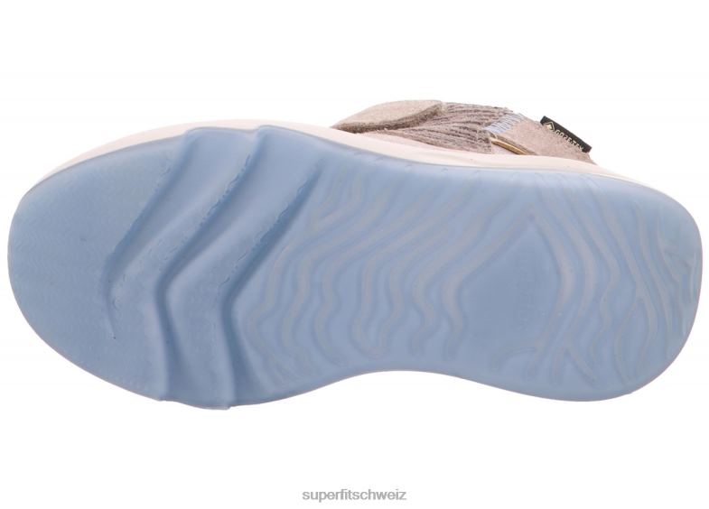Kleinkinder hohe Turnschuhe 44B2D851 Superfit Melodie - Sneaker hoch mit Klettverschluss Beige