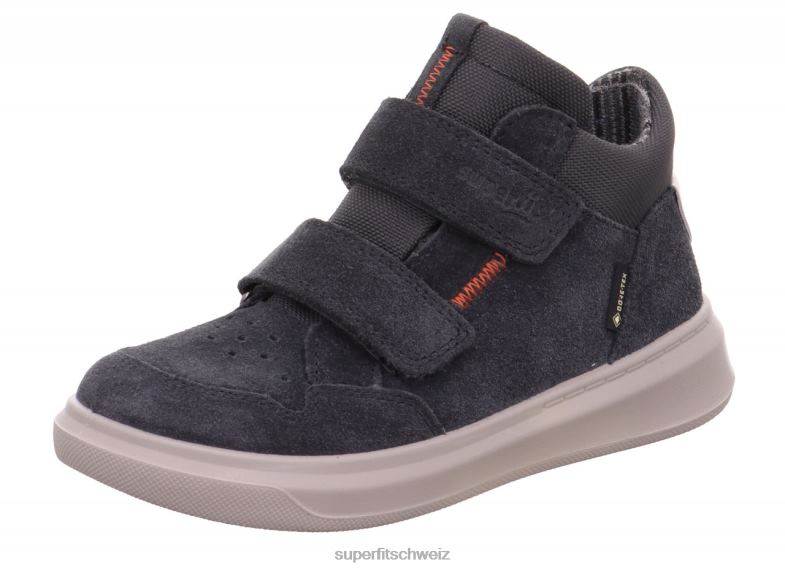 Kleinkinder hohe Turnschuhe 44B2D853 Superfit Cosmo - Sneaker hoch mit Klettverschluss grau
