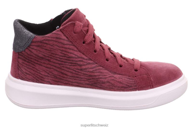 Kleinkinder hohe Turnschuhe 44B2D862 Superfit Cosmo – Sneaker hoch mit Reißverschluss Rosa