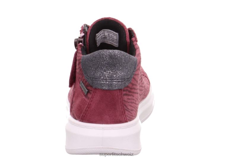 Kleinkinder hohe Turnschuhe 44B2D862 Superfit Cosmo – Sneaker hoch mit Reißverschluss Rosa