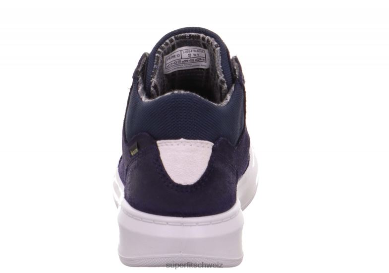 Kleinkinder hohe Turnschuhe 44B2D865 Superfit Cosmo – Sneaker hoch mit Boa-Fit-System Blau