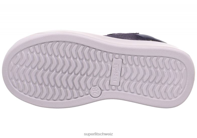 Kleinkinder hohe Turnschuhe 44B2D865 Superfit Cosmo – Sneaker hoch mit Boa-Fit-System Blau