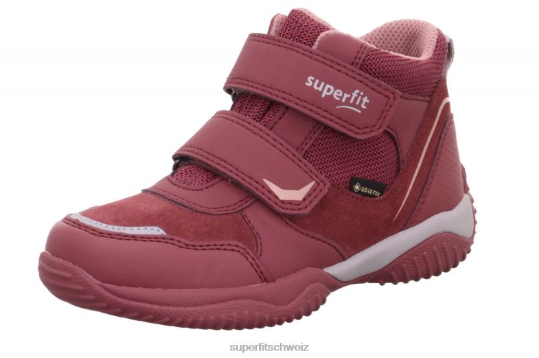 Kleinkinder hohe Turnschuhe 44B2D866 Superfit Storm – Sneaker hoch mit Klettverschluss Rosa