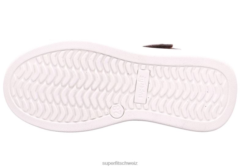 Kleinkinder hohe Turnschuhe 44B2D867 Superfit Cosmo – Sneaker hoch mit Reißverschluss lila/silber