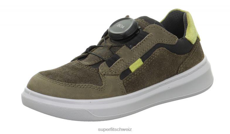 Kleinkinder niedrige Turnschuhe 44B2D769 Superfit Cosmo – Sneaker Low mit Boa-Fit-System grün/hellgrün