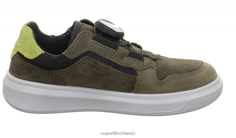 Kleinkinder niedrige Turnschuhe 44B2D769 Superfit Cosmo – Sneaker Low mit Boa-Fit-System grün/hellgrün