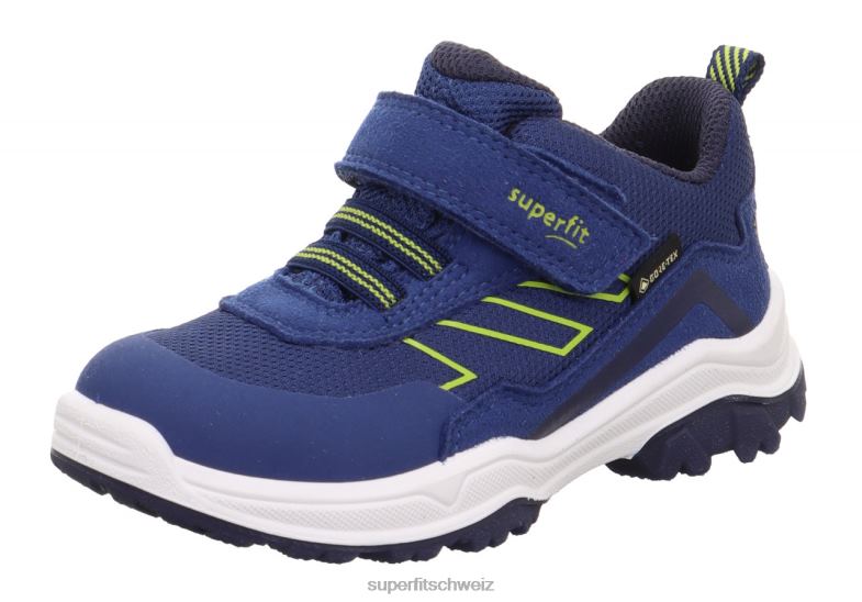 Kleinkinder niedrige Turnschuhe 44B2D770 Superfit Jupiter – Sneaker Low mit Klettverschluss blau/hellgrün