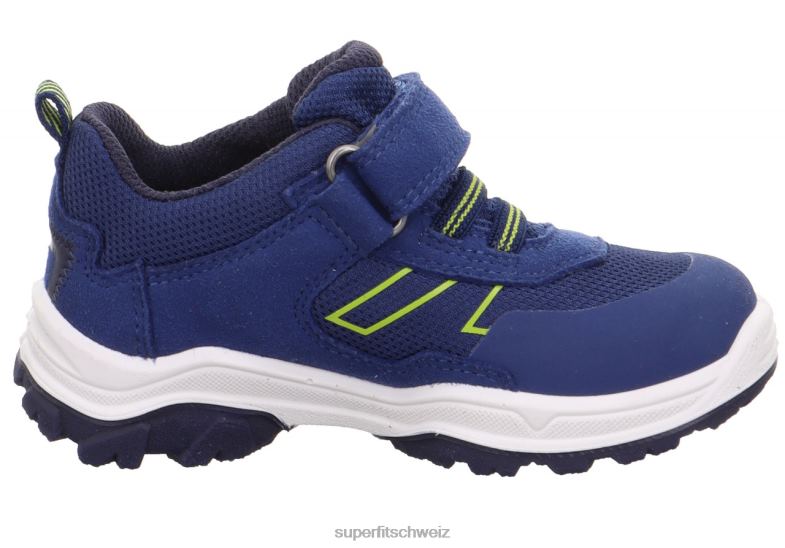 Kleinkinder niedrige Turnschuhe 44B2D770 Superfit Jupiter – Sneaker Low mit Klettverschluss blau/hellgrün