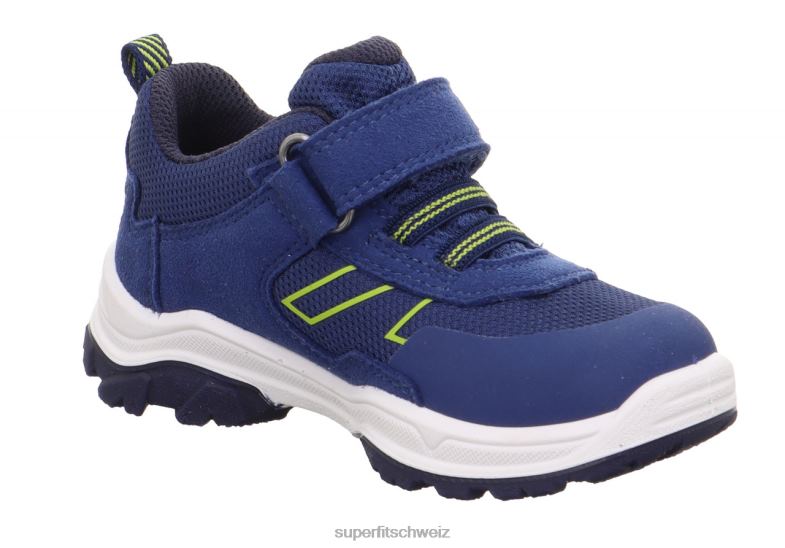 Kleinkinder niedrige Turnschuhe 44B2D770 Superfit Jupiter – Sneaker Low mit Klettverschluss blau/hellgrün