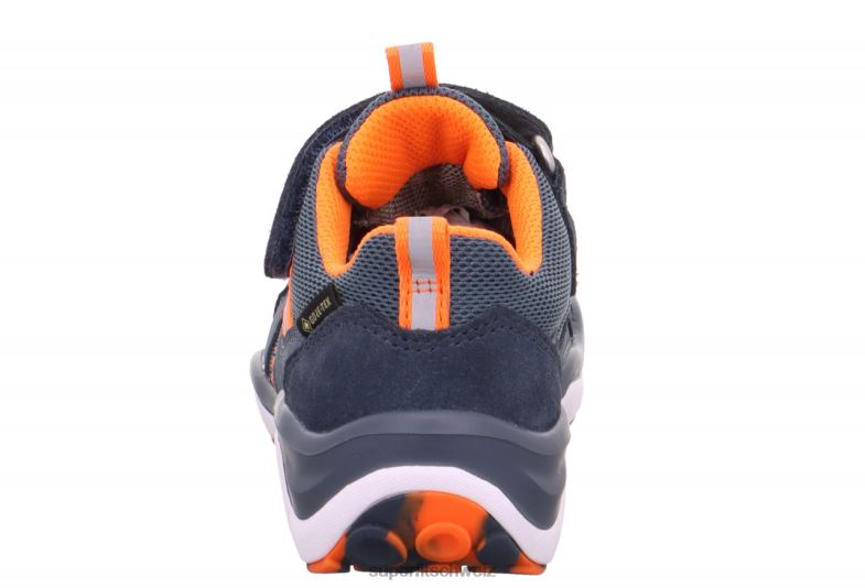 Kleinkinder niedrige Turnschuhe 44B2D771 Superfit sport5 - Sneaker Low mit Klettverschluss blau/orange