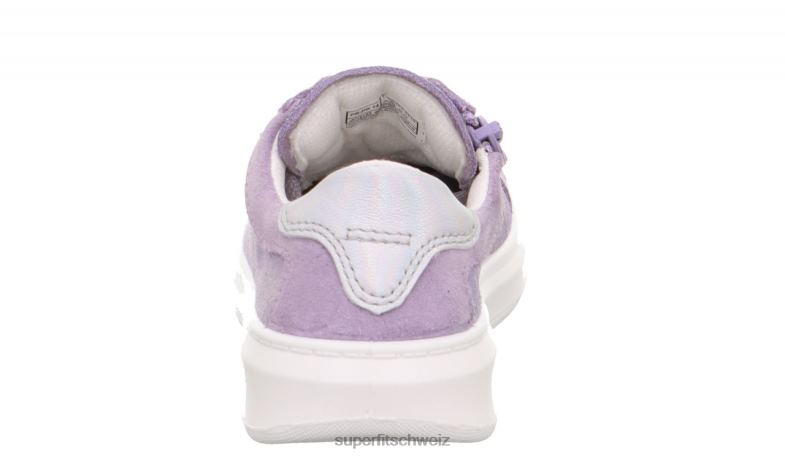 Kleinkinder niedrige Turnschuhe 44B2D772 Superfit Cosmo - Sneaker Low mit Schnürung lila