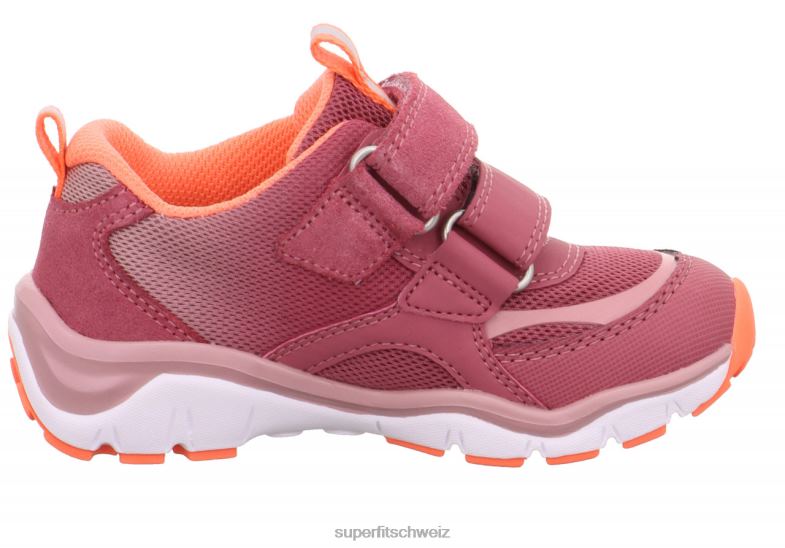 Kleinkinder niedrige Turnschuhe 44B2D773 Superfit sport5 - Sneaker Low mit Klettverschluss rosa/orange