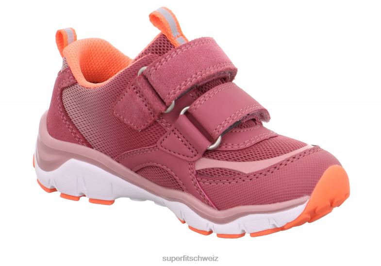 Kleinkinder niedrige Turnschuhe 44B2D773 Superfit sport5 - Sneaker Low mit Klettverschluss rosa/orange