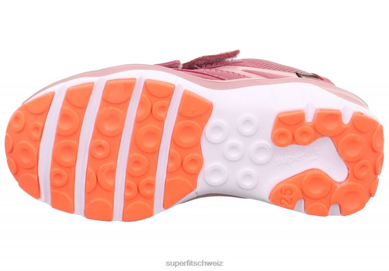Kleinkinder niedrige Turnschuhe 44B2D773 Superfit sport5 - Sneaker Low mit Klettverschluss rosa/orange