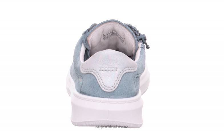 Kleinkinder niedrige Turnschuhe 44B2D775 Superfit Cosmo - Sneaker Low mit Schnürung Blau