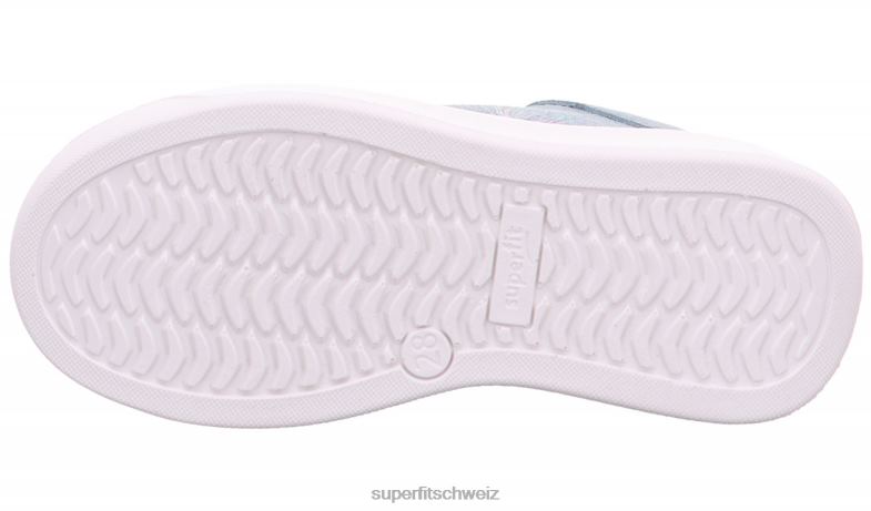 Kleinkinder niedrige Turnschuhe 44B2D775 Superfit Cosmo - Sneaker Low mit Schnürung Blau