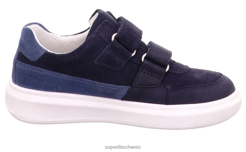 Kleinkinder niedrige Turnschuhe 44B2D778 Superfit Cosmo - Sneaker Low mit Klettverschluss Blau