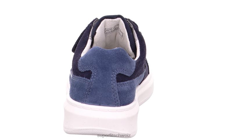 Kleinkinder niedrige Turnschuhe 44B2D778 Superfit Cosmo - Sneaker Low mit Klettverschluss Blau