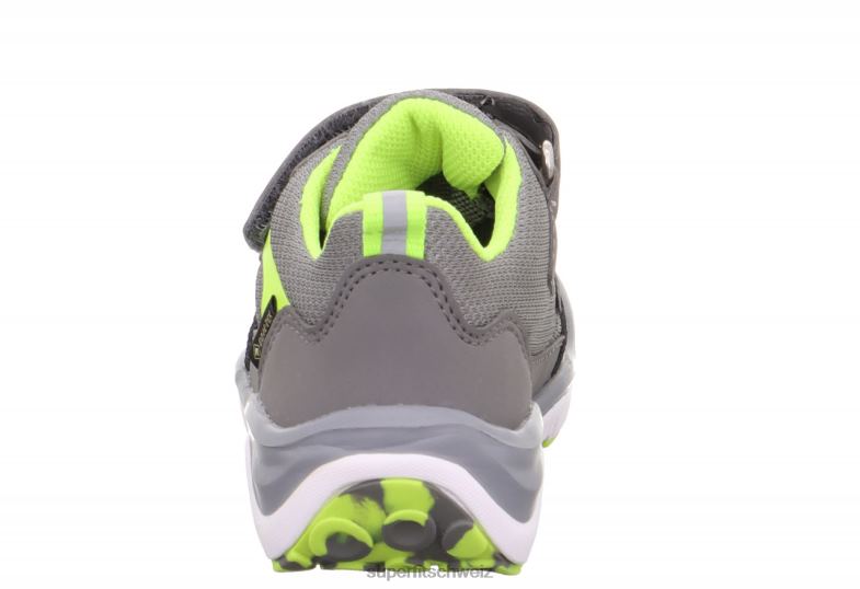 Kleinkinder niedrige Turnschuhe 44B2D780 Superfit sport5 - Sneaker Low mit Klettverschluss hellgrau/gelb