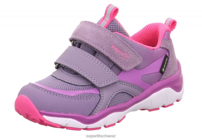 Kleinkinder niedrige Turnschuhe 44B2D783 Superfit sport5 - Sneaker Low mit Klettverschluss Purpur Rosa
