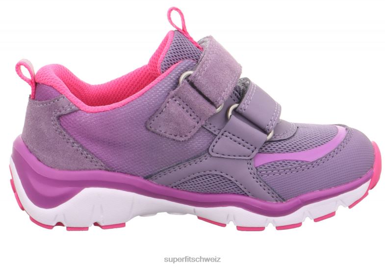 Kleinkinder niedrige Turnschuhe 44B2D783 Superfit sport5 - Sneaker Low mit Klettverschluss Purpur Rosa