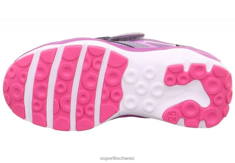 Kleinkinder niedrige Turnschuhe 44B2D783 Superfit sport5 - Sneaker Low mit Klettverschluss Purpur Rosa