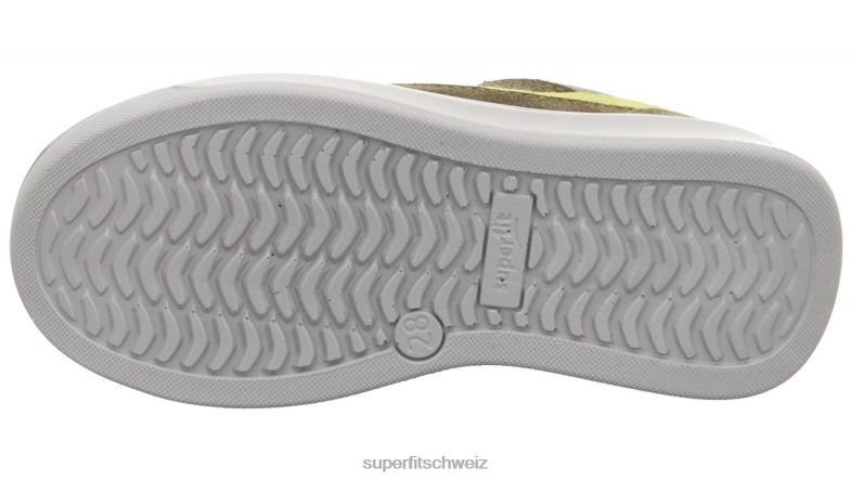 Kleinkinder niedrige Turnschuhe 44B2D786 Superfit Cosmo - Sneaker Low mit Schnürung grün/hellgrün