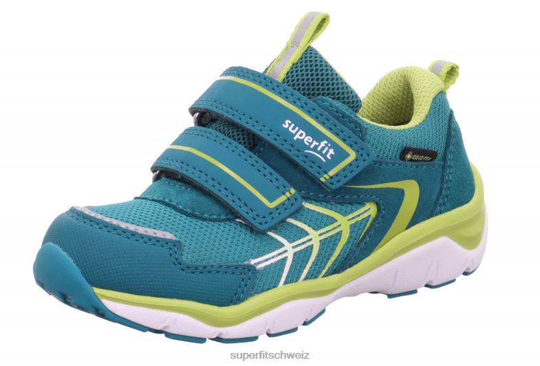 Kleinkinder niedrige Turnschuhe 44B2D789 Superfit sport5 - Sneaker Low mit Klettverschluss grün/hellgrün