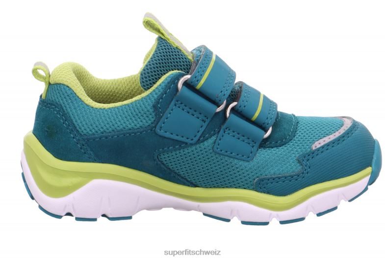 Kleinkinder niedrige Turnschuhe 44B2D789 Superfit sport5 - Sneaker Low mit Klettverschluss grün/hellgrün