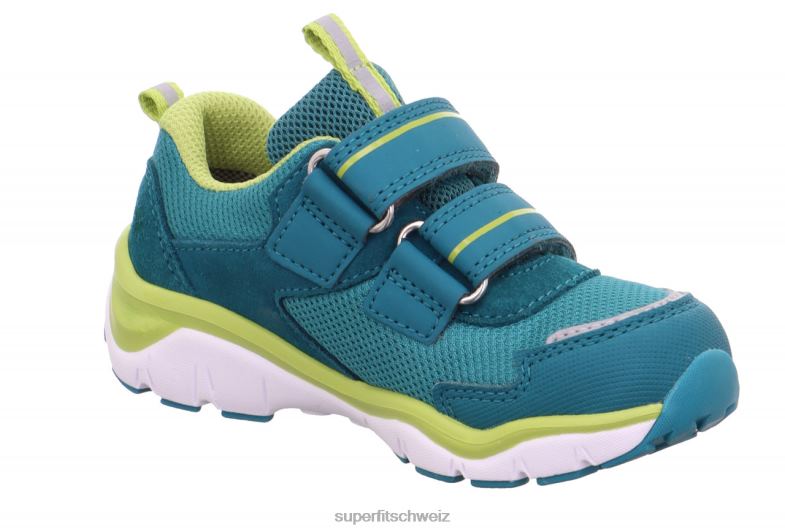 Kleinkinder niedrige Turnschuhe 44B2D789 Superfit sport5 - Sneaker Low mit Klettverschluss grün/hellgrün