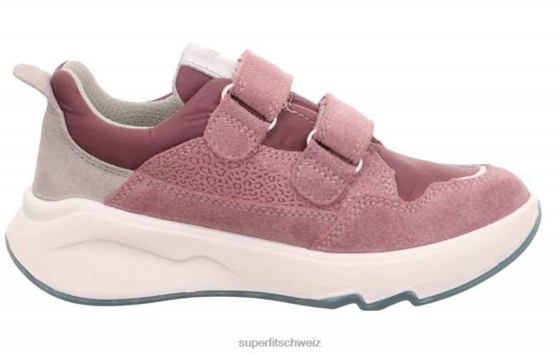 Kleinkinder niedrige Turnschuhe 44B2D790 Superfit Melodie – Sneaker Low mit Klettverschluss lila/grau