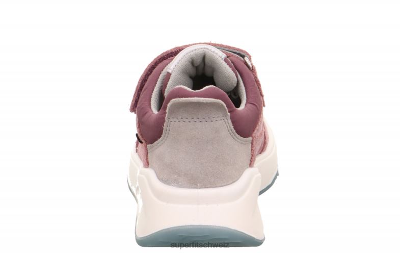 Kleinkinder niedrige Turnschuhe 44B2D790 Superfit Melodie – Sneaker Low mit Klettverschluss lila/grau