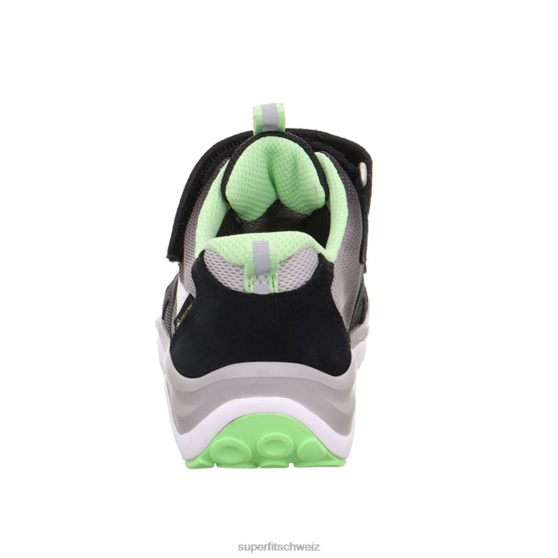 Kleinkinder niedrige Turnschuhe 44B2D794 Superfit sport5 - Sneaker Low mit Klettverschluss schwarz/hellgrün