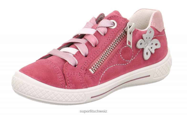 Kleinkinder niedrige Turnschuhe 44B2D795 Superfit tensy – Sneaker Low mit Reißverschluss Rosa