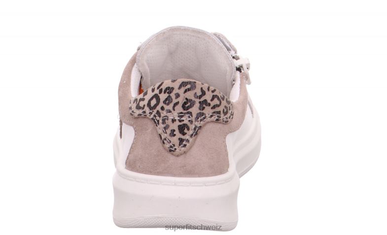 Kleinkinder niedrige Turnschuhe 44B2D797 Superfit Cosmo - Sneaker Low mit Schnürung Weiss