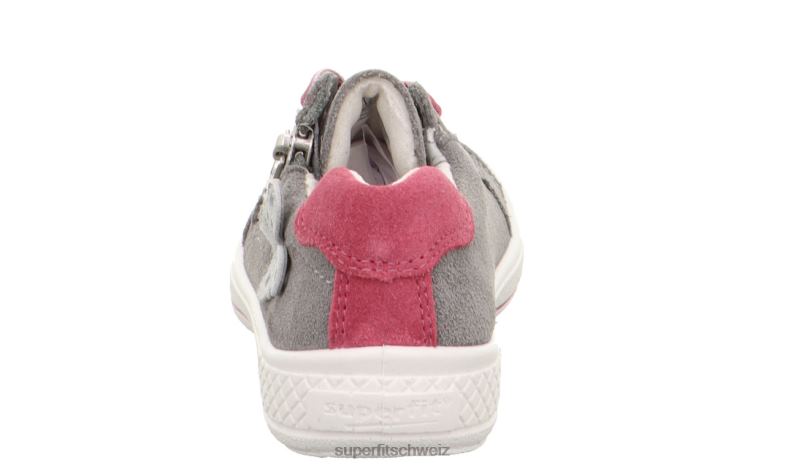 Kleinkinder niedrige Turnschuhe 44B2D798 Superfit tensy – Sneaker Low mit Reißverschluss hellgrau