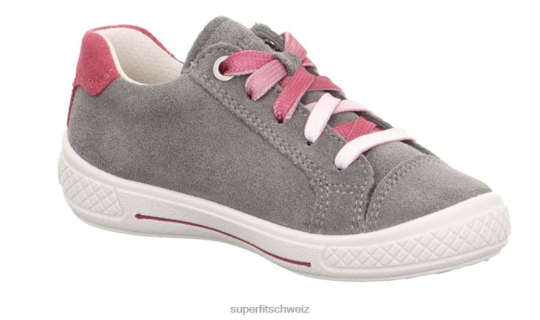 Kleinkinder niedrige Turnschuhe 44B2D798 Superfit tensy – Sneaker Low mit Reißverschluss hellgrau