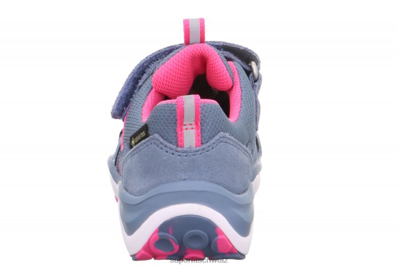 Kleinkinder niedrige Turnschuhe 44B2D804 Superfit sport5 - Sneaker Low mit Klettverschluss Blau Rosa