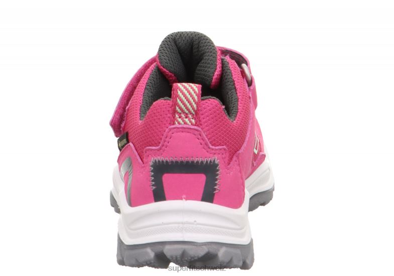 Kleinkinder niedrige Turnschuhe 44B2D805 Superfit Jupiter – Sneaker Low mit Klettverschluss rosa/hellgrün