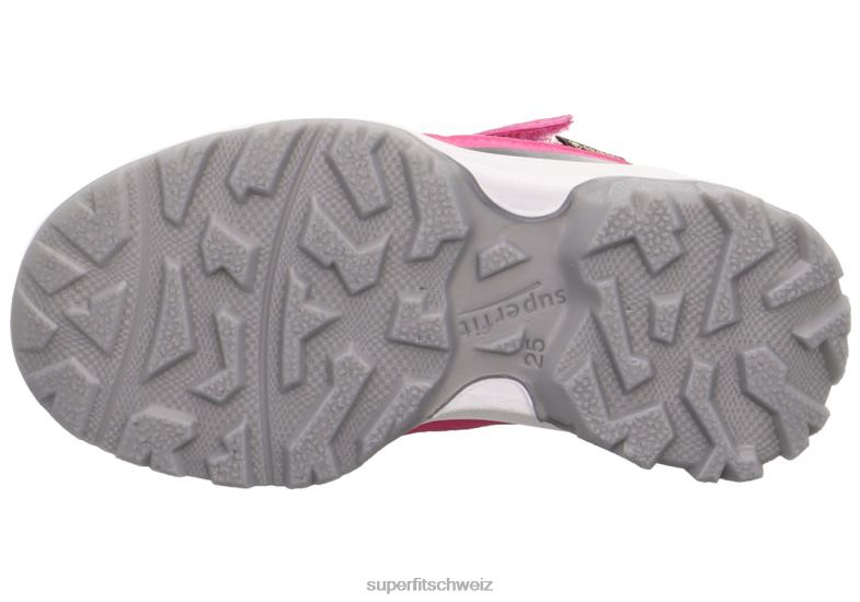 Kleinkinder niedrige Turnschuhe 44B2D805 Superfit Jupiter – Sneaker Low mit Klettverschluss rosa/hellgrün