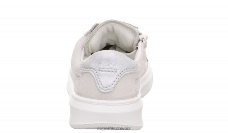 Kleinkinder niedrige Turnschuhe 44B2D809 Superfit Cosmo - Sneaker Low mit Schnürung Weiss