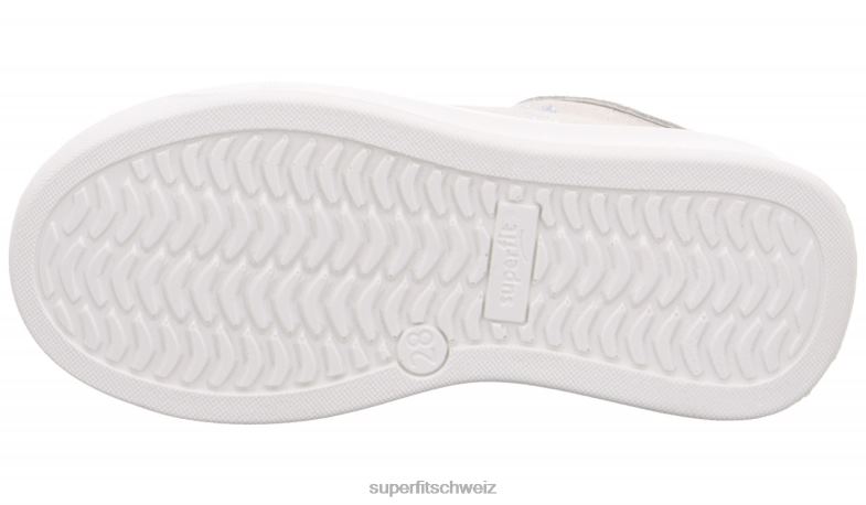 Kleinkinder niedrige Turnschuhe 44B2D809 Superfit Cosmo - Sneaker Low mit Schnürung Weiss