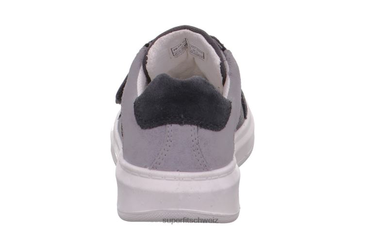 Kleinkinder niedrige Turnschuhe 44B2D810 Superfit Cosmo - Sneaker Low mit Klettverschluss grau