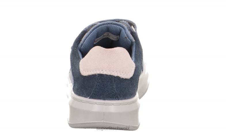 Kleinkinder niedrige Turnschuhe 44B2D812 Superfit Cosmo - Sneaker Low mit Klettverschluss Blau